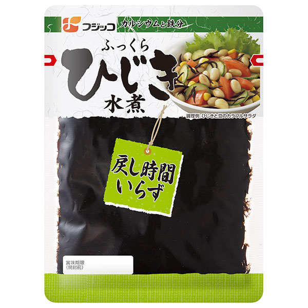 フジッコ ふっくらひじき水煮 120g×10袋入|一般食品 ひじき 水煮 海藻