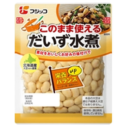 フジッコ このまま使えるだいず水煮 150g×12袋入|一般食品 まめ 大豆