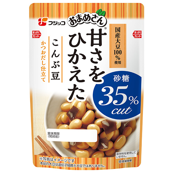 フジッコ おまめさん 甘さをひかえた こんぶ豆 145g×10袋入|惣菜 煮豆 フジッコ
