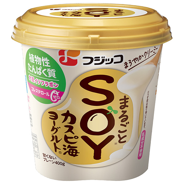 フジッコ まるごとSOY カスピ海ヨーグルト 400g×6箱入 チルド 冷蔵品|お菓子 おやつ デザート ヨーグルト 大豆