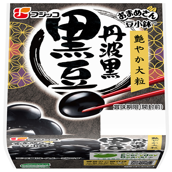 フジッコ おまめさん豆小鉢 丹波黒黒豆 (65g×2パック)×12袋入|惣菜 小鉢 大粒