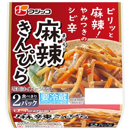 フジッコ ピリッと味わい 麻辣きんぴら (28g×2パック)×12個入 チルド 冷蔵品|麻辣 きんぴら ごぼう 惣菜 おかず ご飯のお供 和惣菜 ピリ辛 常備菜 惣菜食品