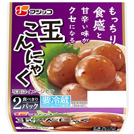 フジッコ ピリッと味わい 玉こんにゃく (43g×2パック)×12個入 チルド 冷蔵品|玉こんにゃく こんにゃく惣菜 ピリ辛 おかず ご飯のお供 和惣菜 常備