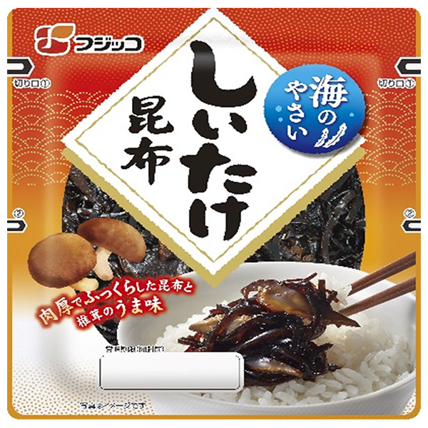 フジッコ 海のやさい しいたけ昆布 112g×10袋入|一般食品 惣菜 佃煮 つくだに こんぶ