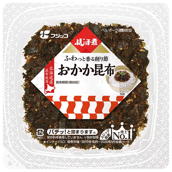 フジッコ ふじっ子煮 おかか昆布 65g×24(12×2)個入|惣菜 佃煮 こんぶ ごはんのおとも