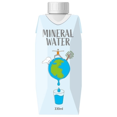 サクラ食品工業 サクラミネラルウォーター 330ml紙パック×18本入×(2ケース)|ミネラルウォーター 水 紙パック ウォーター