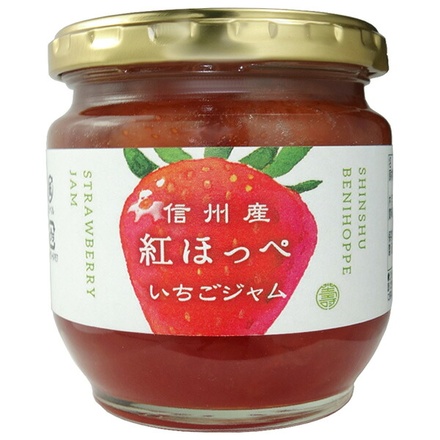 寿高原食品 信州産 紅ほっぺ いちごジャム 210g瓶×12個入|ジャム 信州産ジャム 苺ジャム いちご 苺