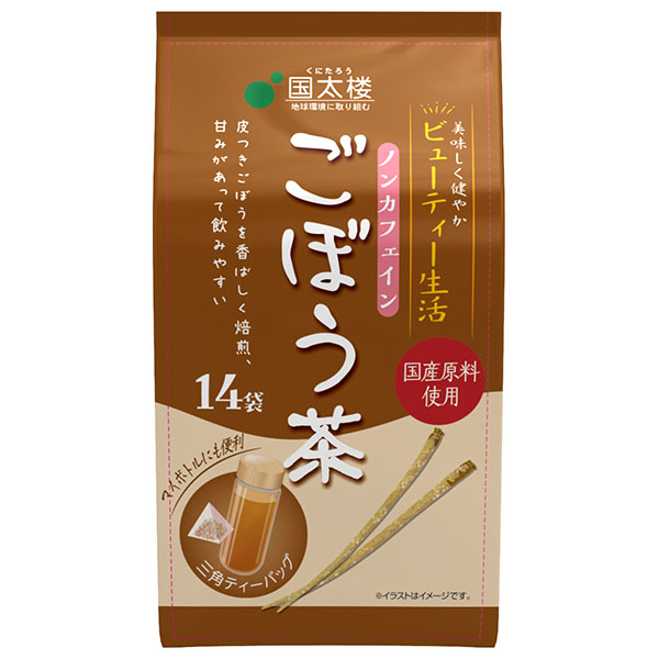 国太楼 ごぼう茶三角ティーバッグ14P 25.2g(14P)×6袋入|茶 お茶 ごぼう茶 ティーバッグ