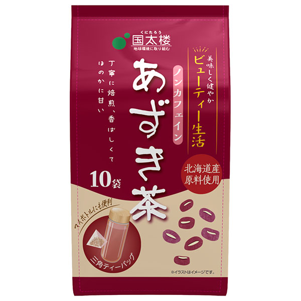 国太楼 あずき茶三角ティーバッグ10P 40g(10P)×6袋入|茶 お茶 あずき茶 ティーバッグ