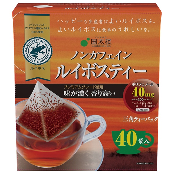 国太楼 テトラバッグ ルイボスティー 60g(40P)×6個入|茶 ルイボス ティーバッグ ノンカフェイン