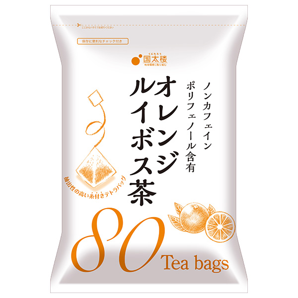 国太楼 オレンジルイボス茶 ティーバッグ80P 144g(80p)×12袋入|茶 ルイボス ティーバッグ ノンカフェイン オレンジ