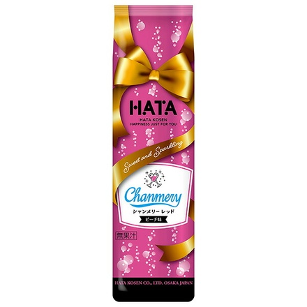 ハタ鉱泉 Happyシャンメリー レッド 360ml瓶×20本入|炭酸飲料 瓶 クリスマス パーティー お祝い ピーチ味 ドリンク シャンメリー