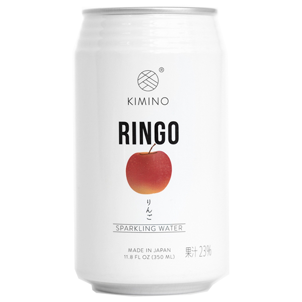 KIMINO DRINKS りんごスパークリングウォーター 350ml缶×24本入|スパークリング ジュース フルーツ 果物