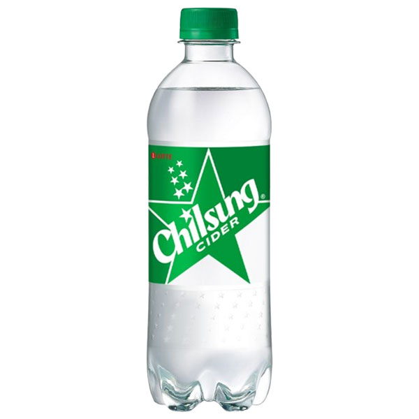五星コーポレーション ロッテ チルソンサイダー 500ml×20本入|韓国 炭酸飲料 炭酸 ジュース サイダー