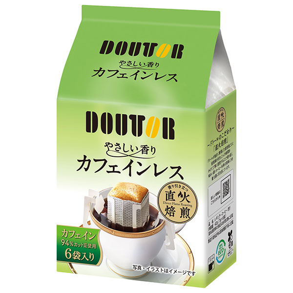ドトールコーヒー やさしい香り カフェインレス (7g×6袋)×36個入|嗜好品 珈琲 コーヒー ドリップ 直火焙煎