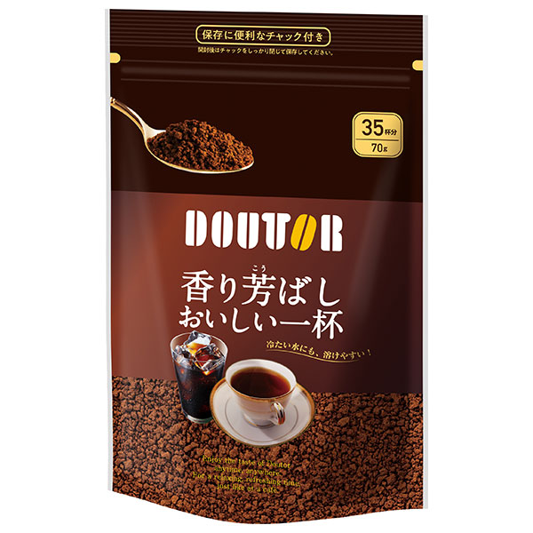 ドトールコーヒー 香り芳ばしおいしい一杯 70g袋×24袋入|嗜好品 インスタントコーヒー 珈琲 袋