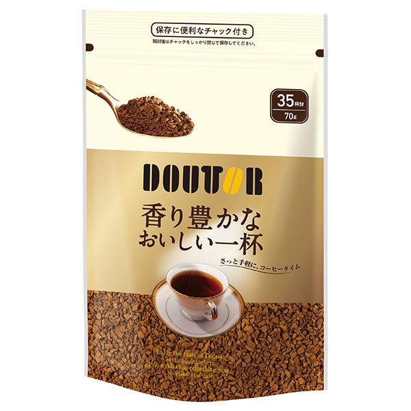 ドトールコーヒー 香り豊かなおいしい一杯 70g袋×24袋入|嗜好品 インスタントコーヒー 珈琲