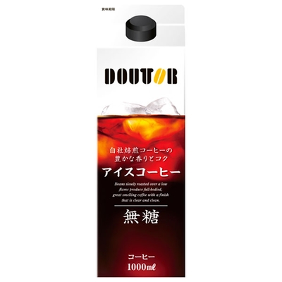 ドトールコーヒー ドトール リキッドアイスコーヒー 無糖 紙パック 1000ml×6本入