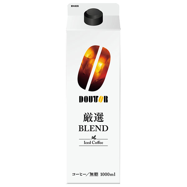ドトールコーヒー 厳選ブレンド 1000ml紙パック×6本入×(2ケース)|珈琲 アイスコーヒー 無糖 紙パック