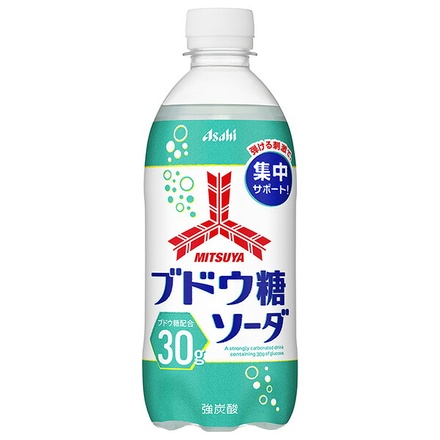アサヒ飲料 三ツ矢 ブドウ糖ソーダ 500mlペットボトル×24本入|炭酸飲料 ぶどう糖 ソーダ ドリンク ペットボトル ジュース 集中サポート 刺激 炭酸
