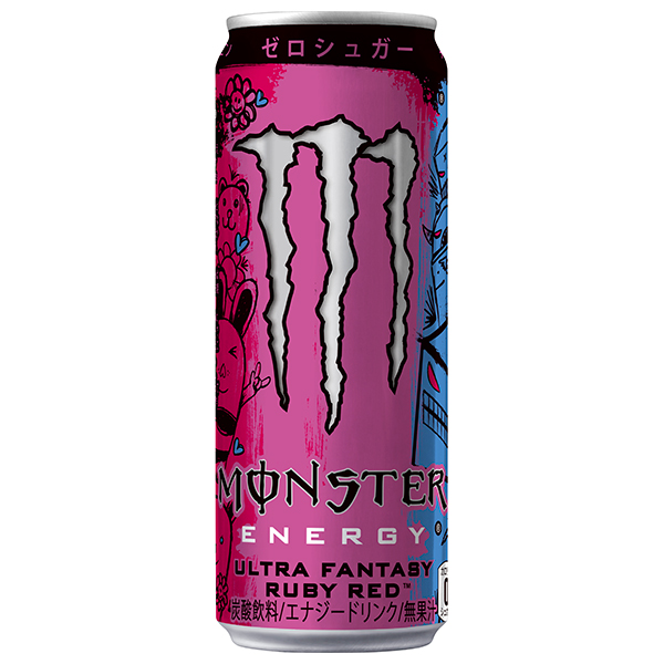 アサヒ飲料 MONSTER(モンスター) ウルトラファンタジールビーレッド 355ml缶×24本入|炭酸飲料 栄養 エナジードリンク