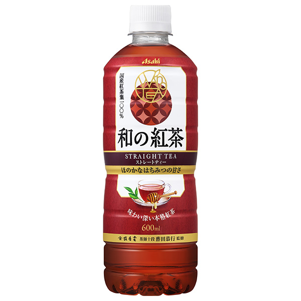 アサヒ飲料 和の紅茶 ストレートティー ~国産はちみつ仕立て~ 600mlペットボトル×24本入|紅茶 国産茶葉 蜂蜜