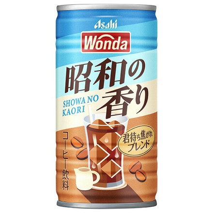 アサヒ飲料 WONDA(ワンダ) 昭和の香り 君待ち焦がれブレンド 185g缶×30本入|缶コーヒー コーヒー 珈琲 ミルクコーヒー