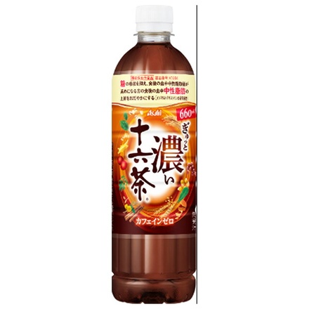 アサヒ飲料 ぎゅっと濃い 十六茶 660mlペットボトル×24本入|茶飲料 ブレンド茶 お茶 ノンカフェイン カフェインゼロ