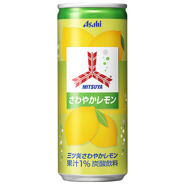アサヒ飲料 三ツ矢 さわやかレモン 250ml缶×20本入|MITUYA 炭酸飲料 サイダー レモン