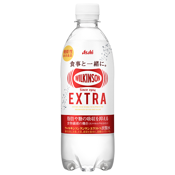 アサヒ飲料 ウィルキンソン タンサン エクストラ【機能性表示食品】 490mlペットボトル×24本入|強炭酸 炭酸水 ソーダ 食物繊維