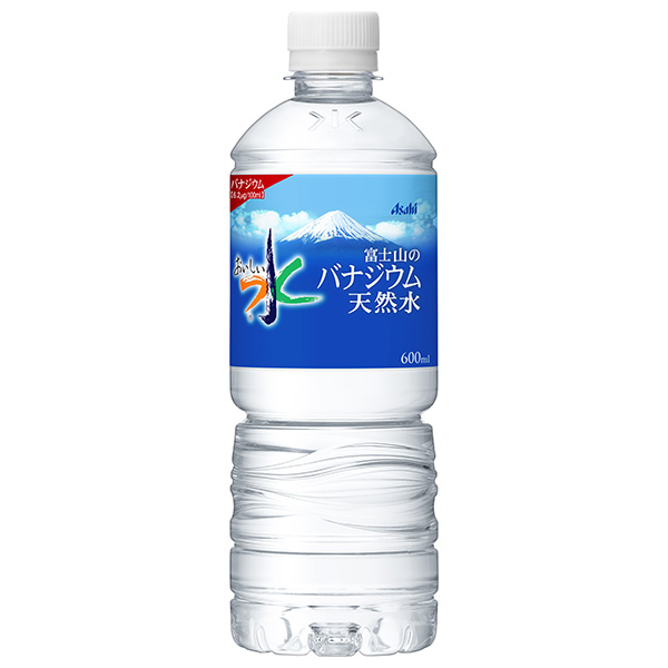 アサヒ飲料 おいしい水 富士山のバナジウム天然水 600mlペットボトル×24本入|ミネラルウォーター 国産 国産水 軟水 バナジウム水