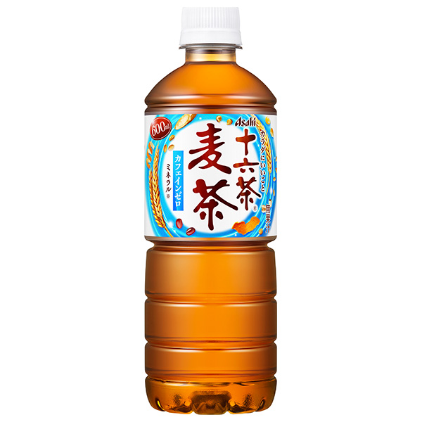 アサヒ飲料 十六茶麦茶【自動販売機用】 600mlペットボトル×24本入|麦茶 ブレンド茶 お茶 ノンカフェイン カフェインゼロ