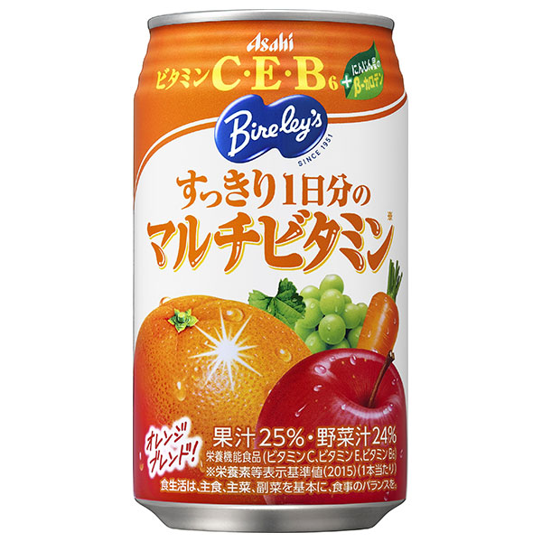 アサヒ飲料 バヤリース すっきり1日分のマルチビタミン 350g缶×24本入|野菜 果物 フルーツ ビタミン摂取 ミックスジュース