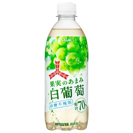 アサヒ飲料 三ツ矢 果実のあまみ 白葡萄 500mlペットボトル×24本入|炭酸 三ツ矢サイダー ぶどう 白ぶどう
