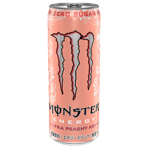 アサヒ飲料 MONSTER(モンスター) ウルトラピーチーキーン 355ml缶×24本入|炭酸飲料 栄養 エナジードリンク カロリーゼロ 0カロリー