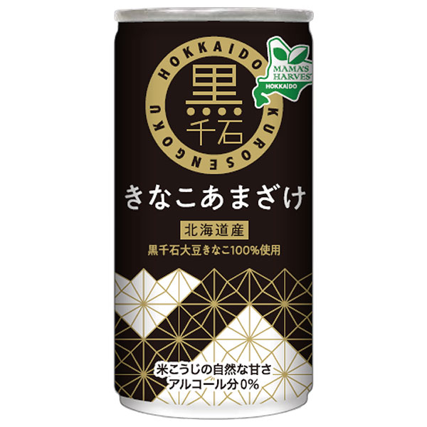 国分北海道 MAMAS HARVEST 北海道産 黒千石 きなこあまざけ 190g缶×30本入|甘酒 米麹 米こうじ アルコール分0%