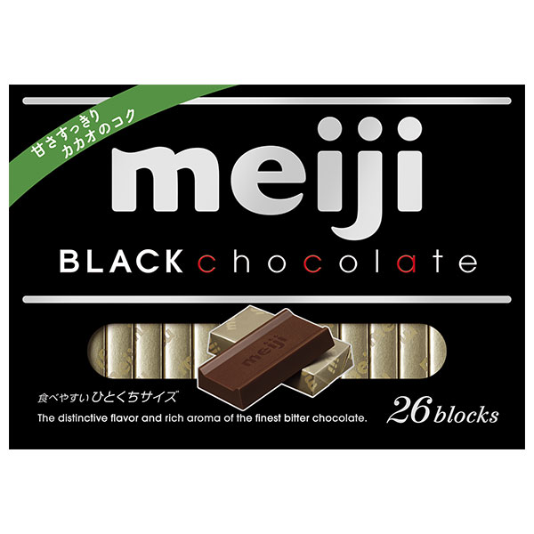 明治 ブラックチョコレートBOX 120g(26枚)×6箱入|お菓子 チョコ meiji ポリフェノール BLCAK
