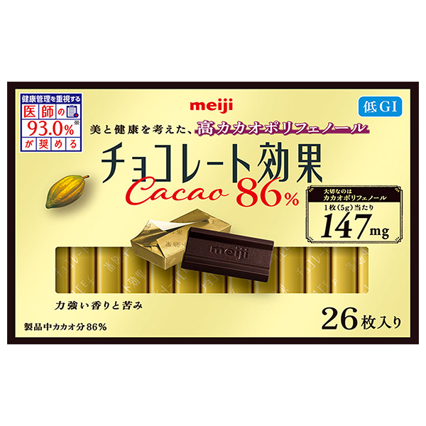 明治 チョコレート効果 カカオ86% 26枚×6箱入|お菓子 チョコ CACAO ポリフェノール 明治