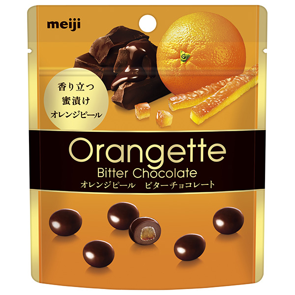 明治 オランジェット 49gパウチ×8袋入|お菓子 チョコ おやつ meiji オレンジピール ビターチョコ