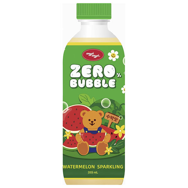 JNグローバル ウィグルウィグル ZEROバブル スイカ 355ml×24本入|炭酸飲料 韓国 Wiggle Wiggle 糖質ゼロ カロリー ゼロ ブリングブースター