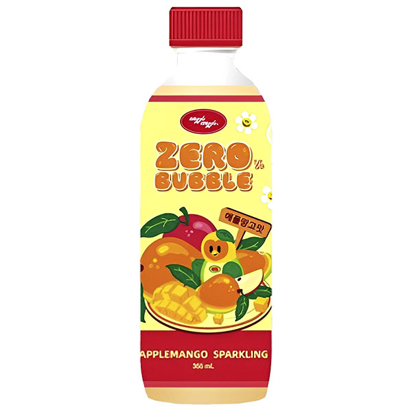 JNグローバル ウィグルウィグル ZEROバブル アップルマンゴ 355ml×24本入|炭酸飲料 韓国 Wiggle Wiggle 糖質ゼロ カロリー ゼロ ブリングブースター
