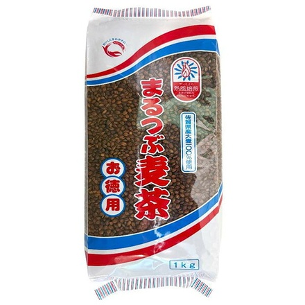 三栄興産 佐賀県産 まるつぶ麦茶 お徳用 1kg×12袋入|嗜好品 茶飲料 茶葉 麦茶 まるつぶ 大麦 お徳用 定番麦茶 カフェインゼロ 水出し お湯だし