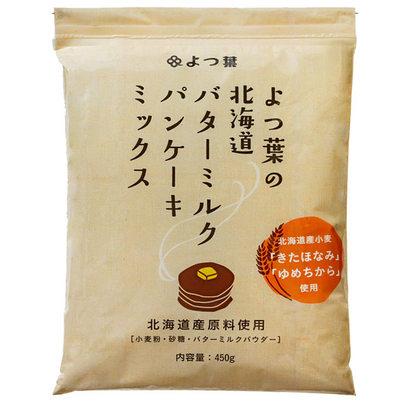 よつ葉乳業 よつ葉の北海道バターミルクパンケーキミックス 450g×12袋入×(2ケース) メーカー 問屋直送|パンケーキミックス、ホットケーキミックス