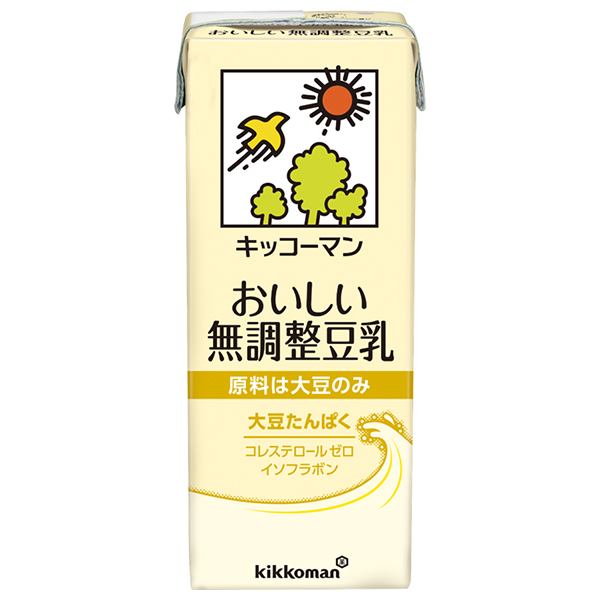 キッコーマン おいしい無調整豆乳 200ml紙パック×18本入|豆乳 キッコーマン 無調整 200ml 紙パック