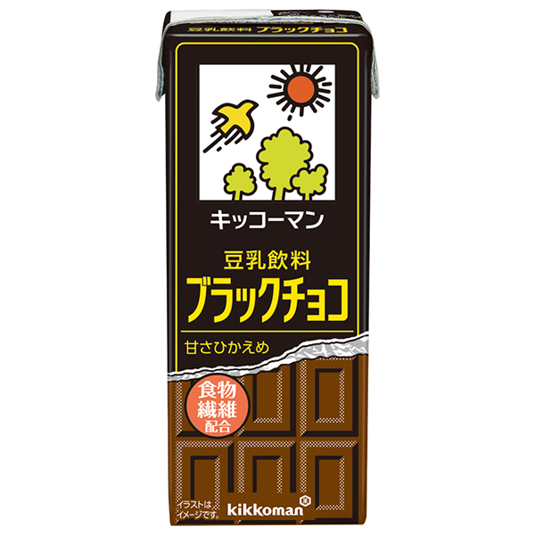 キッコーマン 豆乳飲料 ブラックチョコ 200ml紙パック×18本入|豆乳 キッコーマン チョコ 200ml 紙パック