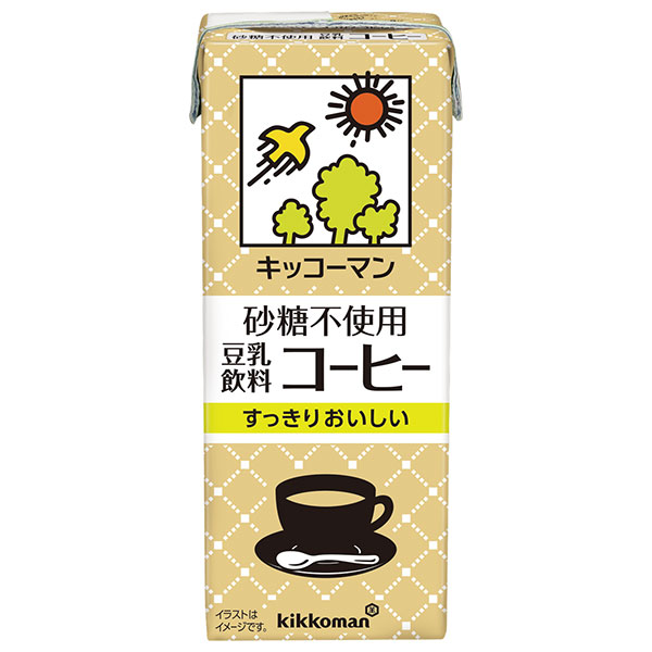 キッコーマン 砂糖不使用 豆乳飲料 コーヒー 200ml紙パック×18本入×(2ケース)|豆乳 砂糖不使用 コーヒー 珈琲 紀文