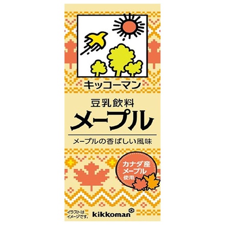 キッコーマン 豆乳飲料 メープル 200ml紙パック×18本入|キッコーマン キッコーマンソイフーズ カロリー レビュー 味 アレンジ 新発売