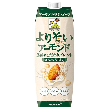 キッコーマン よりそいアーモンド ほんのり甘い 1000ml紙パック×6本入|キッコーマン カロリー アーモンドミルク ほんのり甘い 大容量 1000ml アレンジ 糖質