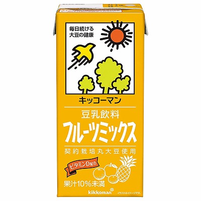キッコーマン 豆乳飲料 フルーツミックス 1000ml紙パック×12(6×2)本入×(2ケース)|豆乳 キッコーマン フルーツ 1l 紙パック