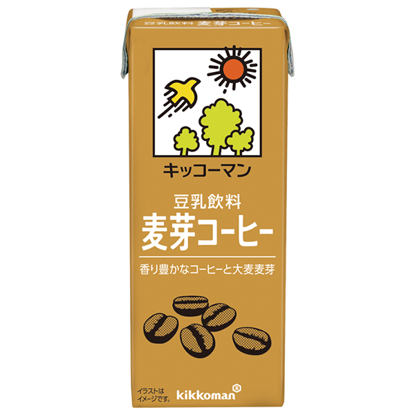 キッコーマン 豆乳飲料 麦芽コーヒー 200ml紙パック×18本入|豆乳 キッコーマン コーヒー 珈琲 200ml